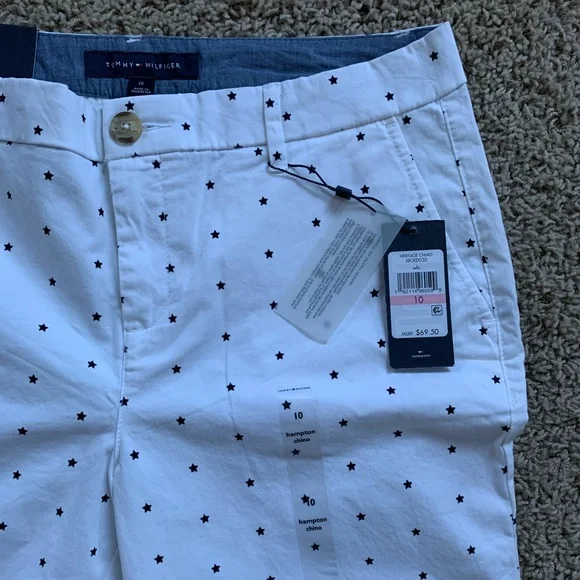 Tommy Hilfiger brand new white with black stars pants size 10 - Picture 2 of 5